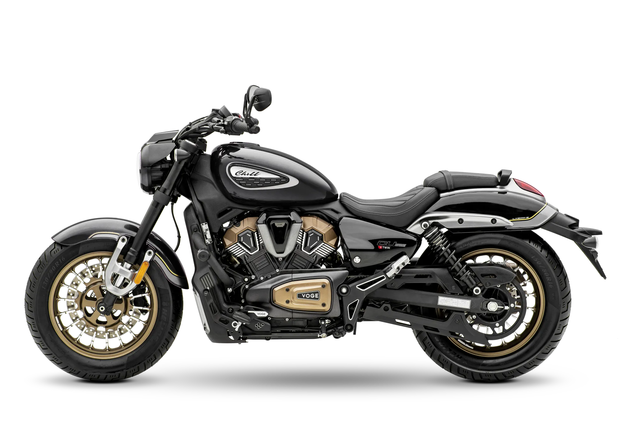 VOGE CU625 Chill in Schwarz als Motorrad in linker Seitenansicht bei BikeTech Lohmann in Walsrode