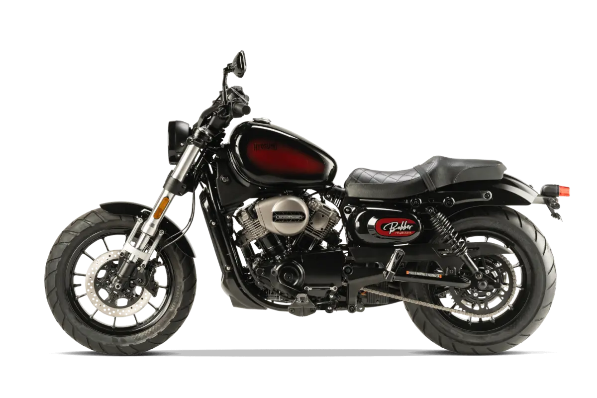 Hyosung GV 300i S Aquila Bobber Motorrad in schwarz rot im Verkauf bei BikeTech Lohmann Walsrode
