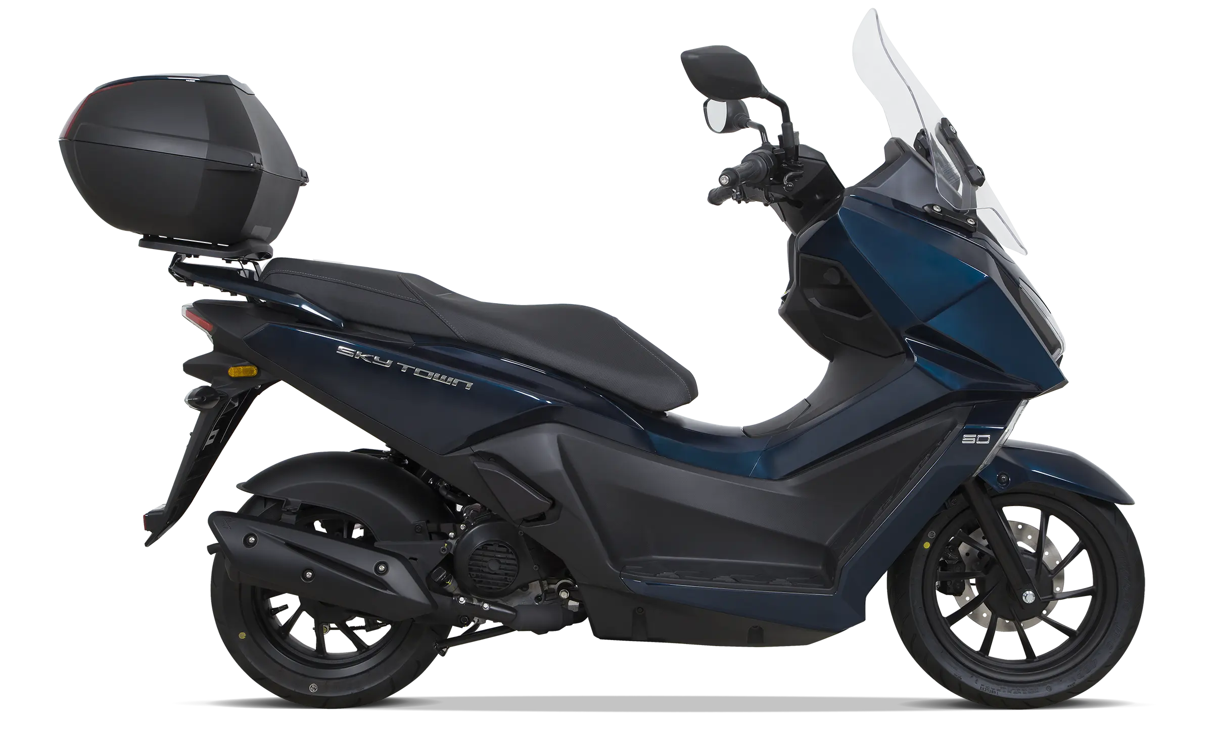 KYMCO SkyTown 50i Modell 2025 – rechte Seitenansicht, Roller ab 16 Jahren, auf Anfrage drosselbar auf 25 km/h – BikeTech Lohmann Walsrode