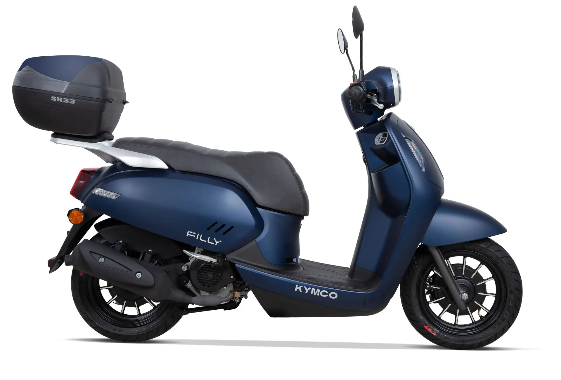 Kymco Filly 50i Roller in blau mit Topcase im Verkauf bei BikeTech Lohmann in Walsrode