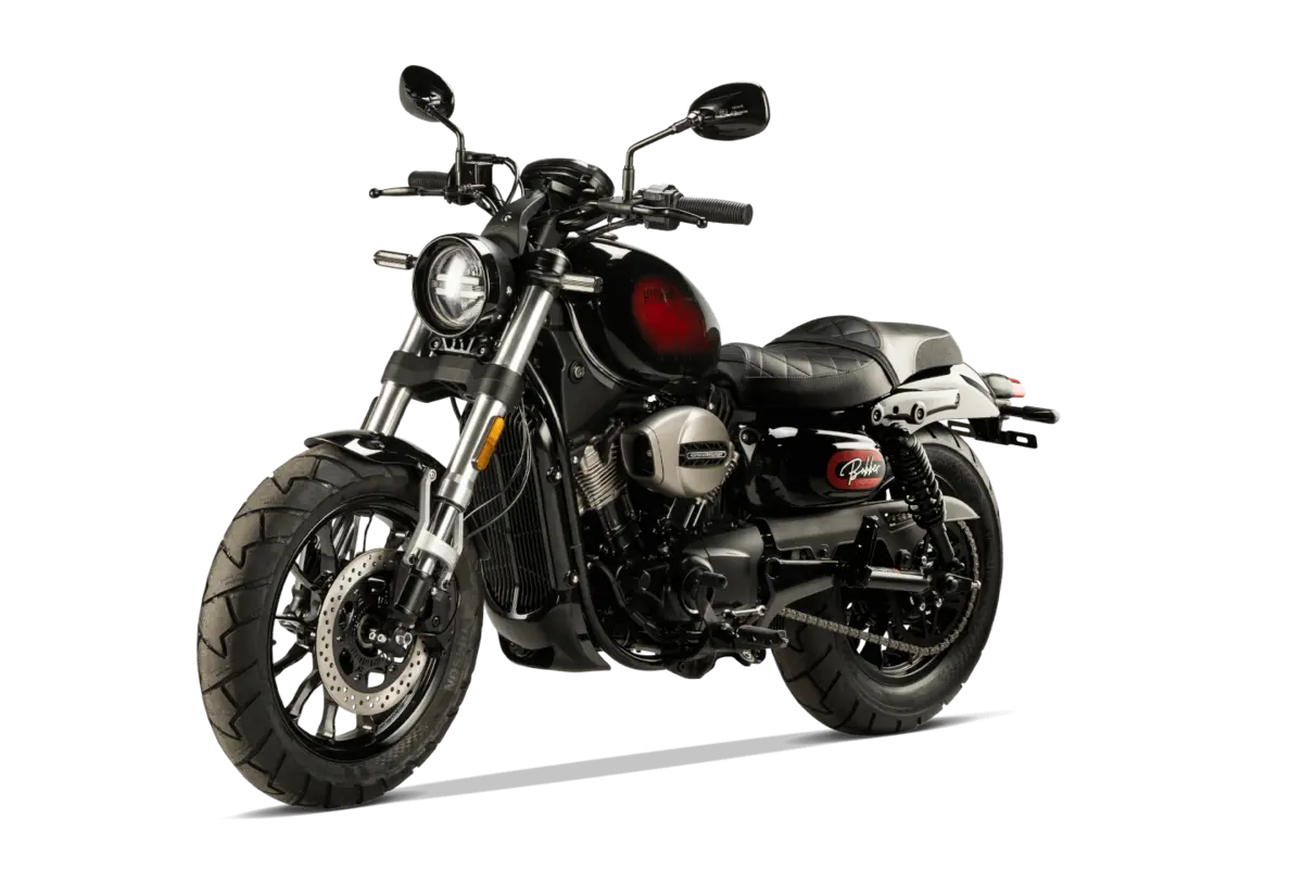 Hyosung GV 300i S Aquila Bobber Motorrad in schwarz rot im Verkauf bei BikeTech Lohmann Walsrode