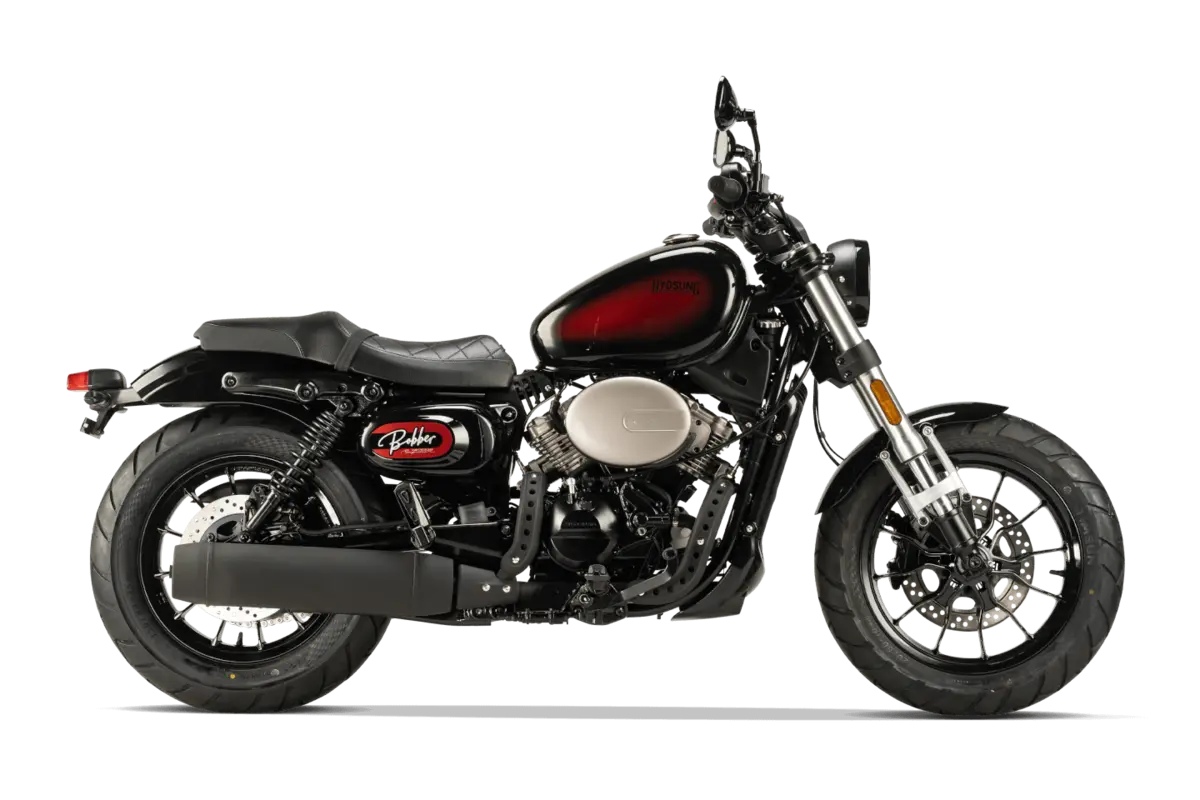 Hyosung GV 300i S Aquila Bobber Motorrad in schwarz rot im Verkauf bei BikeTech Lohmann Walsrode