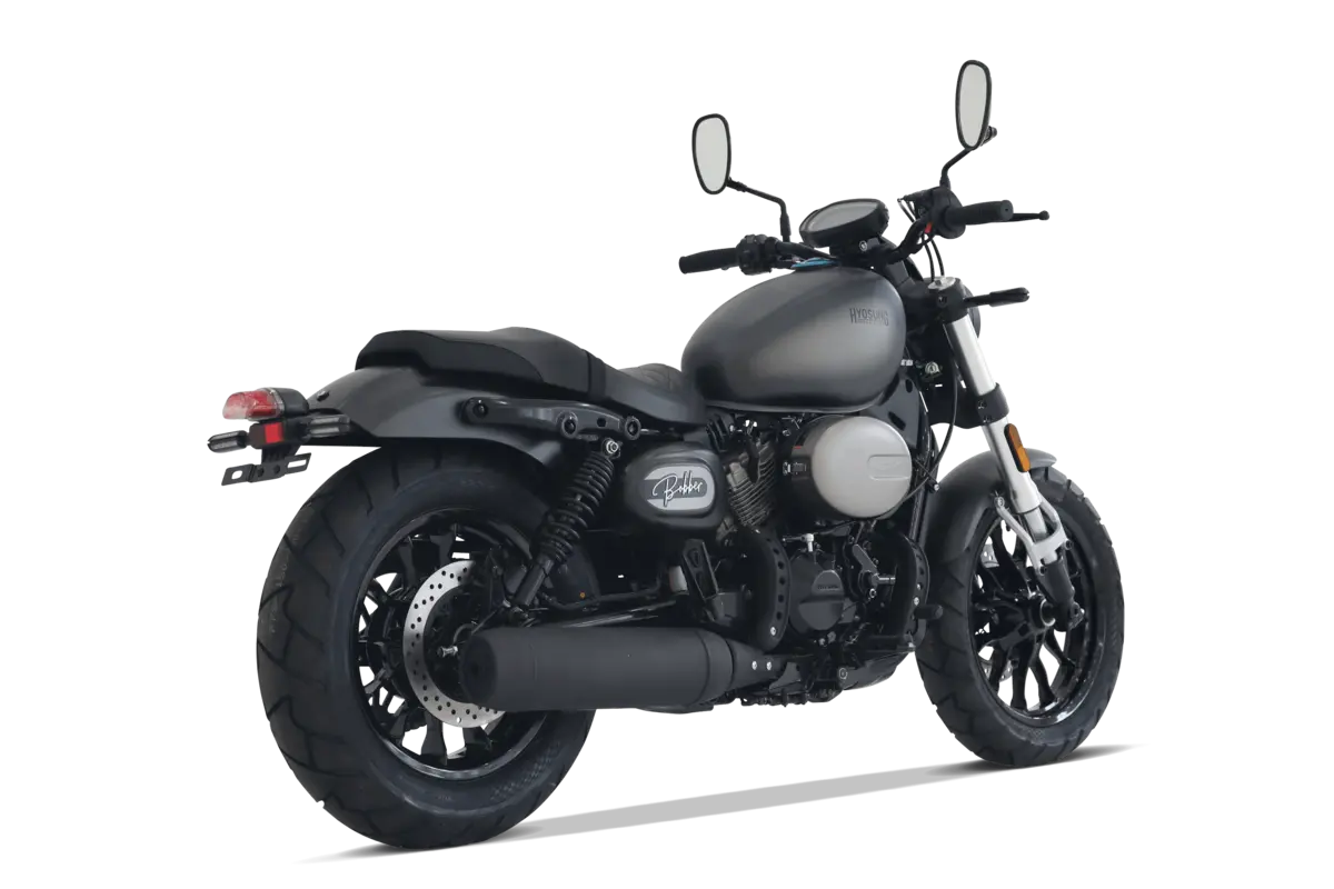 Hyosung GV 300i S Aquila Bobber Motorrad in Schwarz im Verkauf bei BikeTech Lohmann in Walsrode