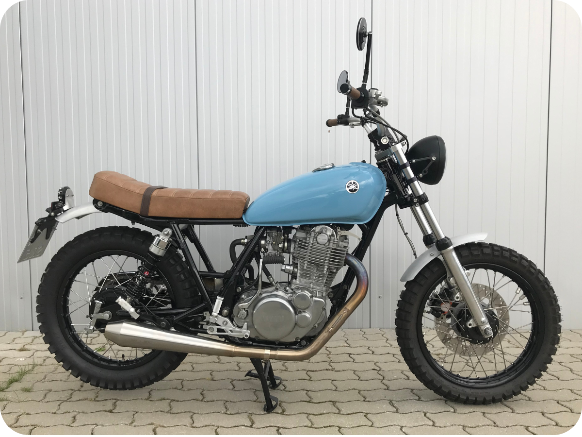 Yamaha SR400 Restauration & Umbau – BikeTech Lohmann | Klassik trifft Custom Yamaha SR400 restauriert und umgebaut von BikeTech Lohmann – klassischer Look mit moderner Technik