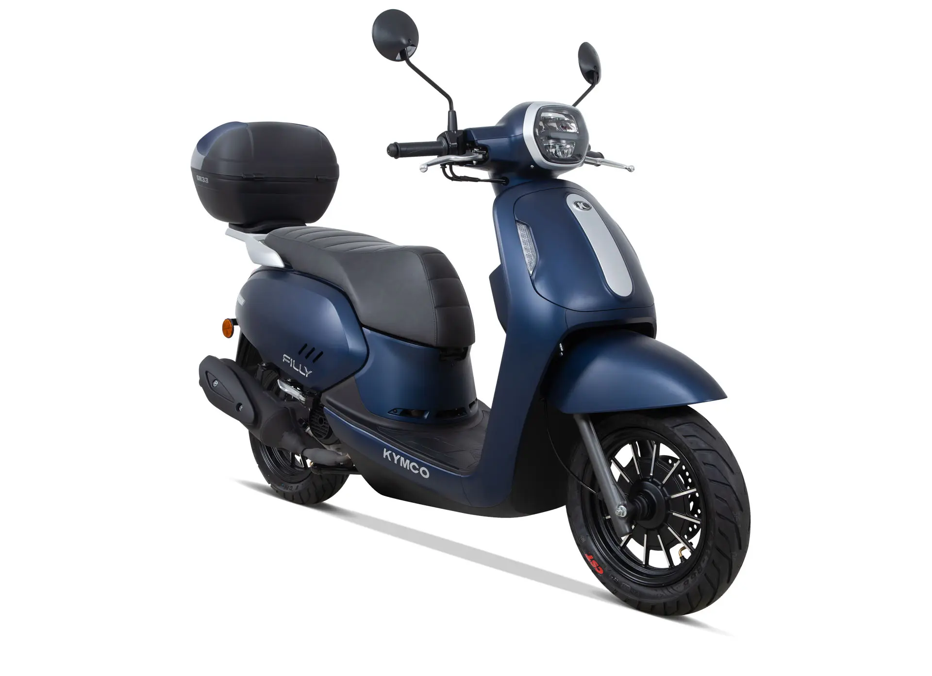 Kymco Filly 50i Roller in blau mit Topcase im Verkauf bei BikeTech Lohmann in Walsrode