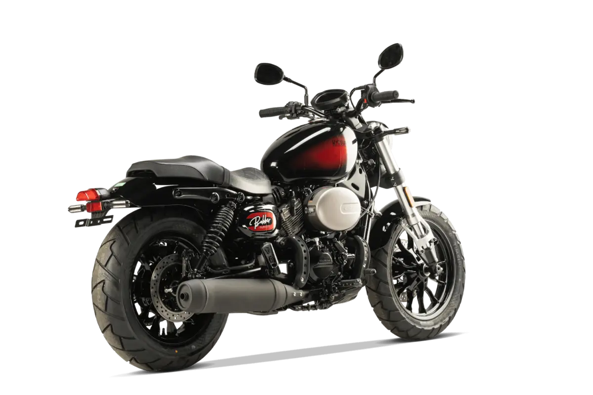 Hyosung GV 300i S Aquila Bobber Motorrad in schwarz rot im Verkauf bei BikeTech Lohmann Walsrode