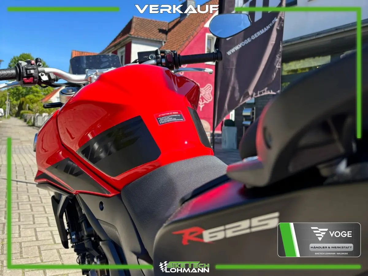 VOGE R625 Lohmann Edition – roter Tank und R625 Seitendesign